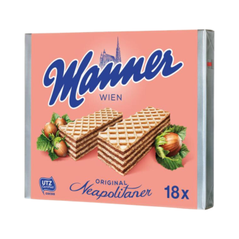 Manner Schnitten Original Neapolitaner, 18 Packungen, 1350 Gramm Packung